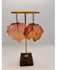 EDICIÓN ESPECIAL pendientes artesanos de hoja natural