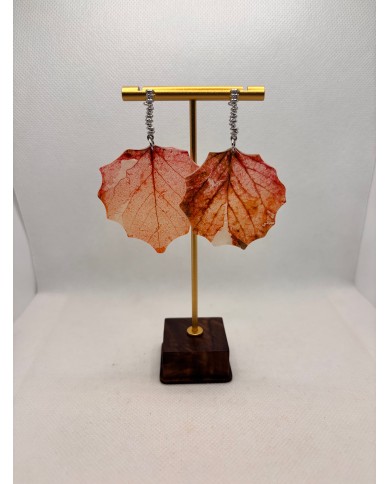 EDICIÓN ESPECIAL pendientes artesanos de hoja natural