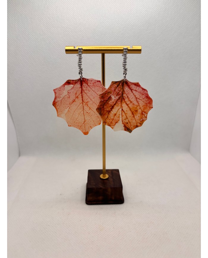 EDICIÓN ESPECIAL pendientes artesanos de hoja natural