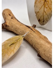 EDICIÓN PLATA pendientes artesanos de hoja natural