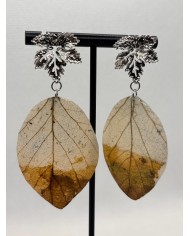 EDICIÓN ESPECIAL pendientes artesanos de hoja natural