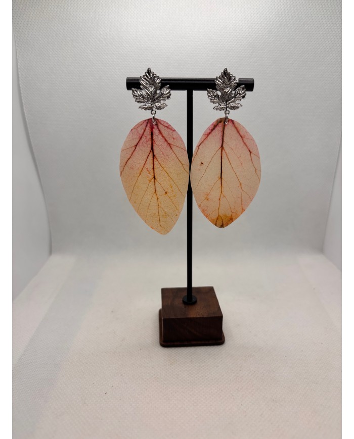 EDICIÓN LIMITADA pendientes artesanos de hoja natural