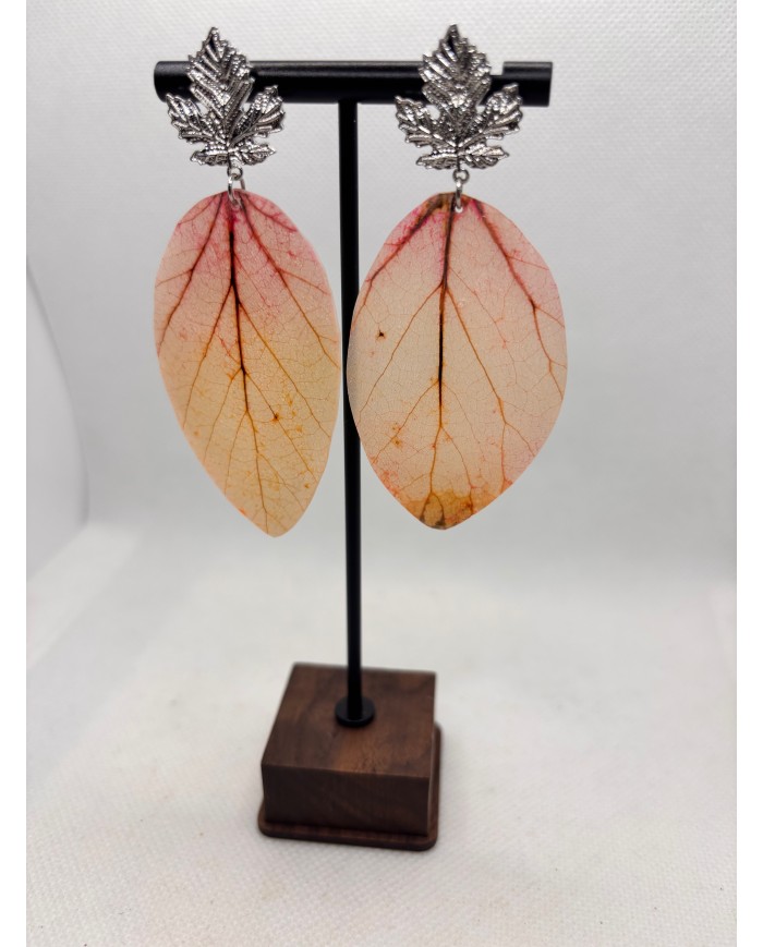 EDICIÓN LIMITADA pendientes artesanos de hoja natural