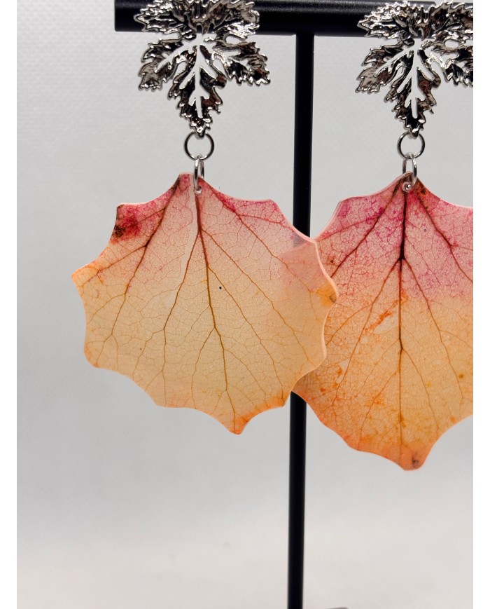 EDICIÓN LIMITADA pendientes artesanos de hoja natural