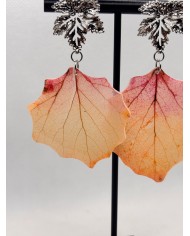 EDICIÓN LIMITADA pendientes artesanos de hoja natural