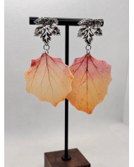 EDICIÓN LIMITADA pendientes artesanos de hoja natural