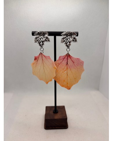 EDICIÓN LIMITADA pendientes artesanos de hoja natural