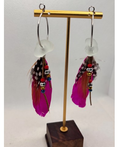 EDICIÓN LIMITADA pendientes de cristal marino