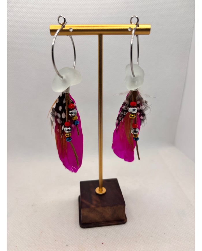 EDICIÓN LIMITADA pendientes de cristal marino