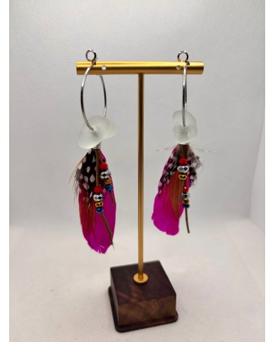 EDICIÓN LIMITADA pendientes de cristal marino