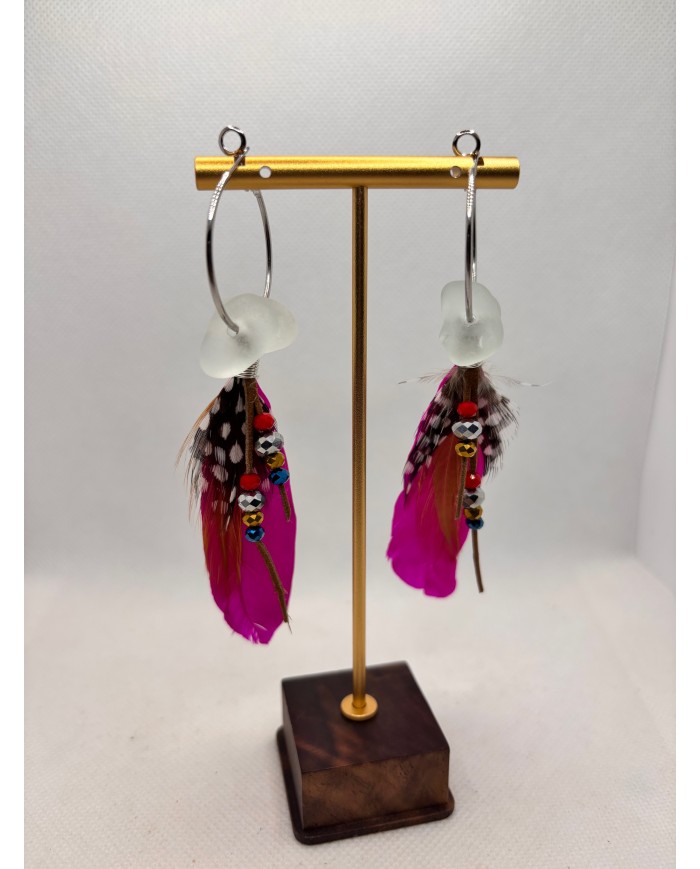 EDICIÓN LIMITADA pendientes de cristal marino