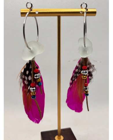 EDICIÓN LIMITADA pendientes de cristal marino