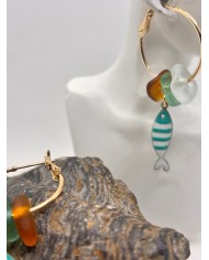 PENDIENTES CRISTAL MARINO o lágrimas de sirena