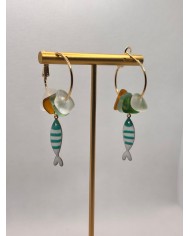 PENDIENTES CRISTAL MARINO o lágrimas de sirena