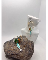 PENDIENTES CRISTAL MARINO o lágrimas de sirena