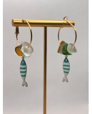 PENDIENTES CRISTAL MARINO o lágrimas de sirena