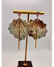 PENDIENTES DE CRISTAL MARINO