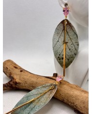 PENDIENTES DE CRISTAL MARINO