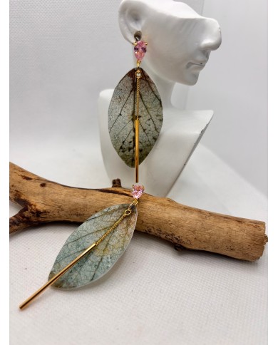 PENDIENTES DE CRISTAL MARINO