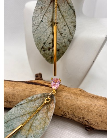 PENDIENTES DE CRISTAL MARINO