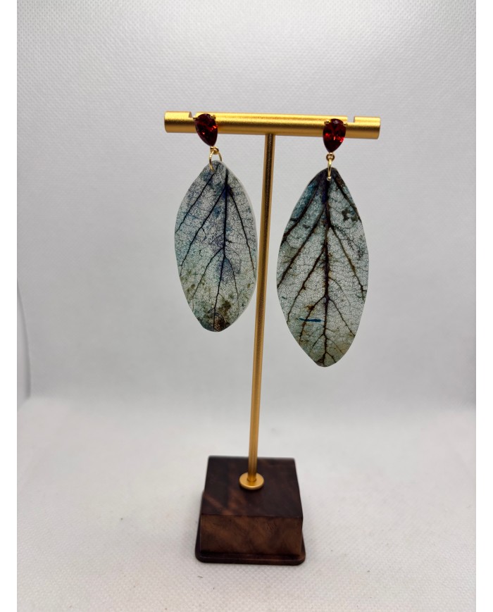 EDICIÓN LIMITADA pendientes artesanos de hoja natural