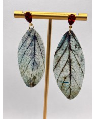 PENDIENTES DE CRISTAL MARINO