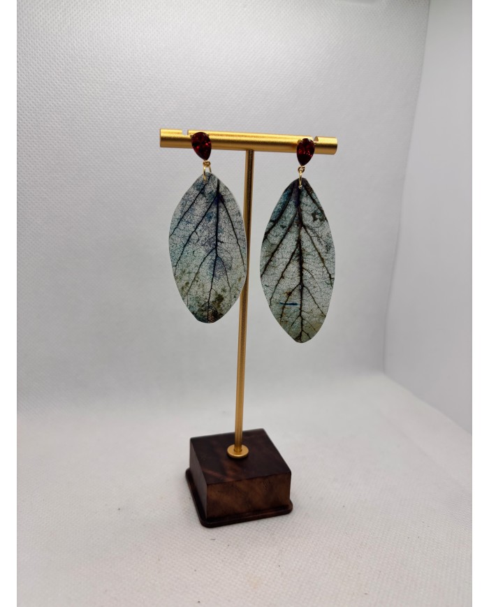 EDICIÓN LIMITADA pendientes artesanos de hoja natural