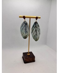 EDICIÓN LIMITADA pendientes artesanos de hoja natural