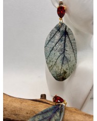 EDICIÓN LIMITADA pendientes artesanos de hoja natural