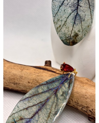 EDICIÓN LIMITADA pendientes artesanos de hoja natural