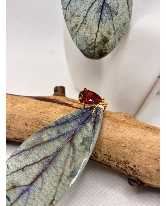 EDICIÓN LIMITADA pendientes artesanos de hoja natural