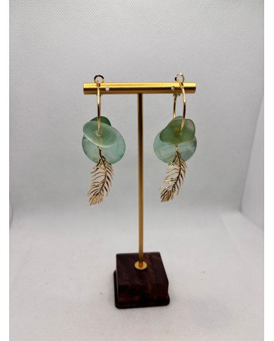 EDICIÓN LIMITADA pendientes artesanos de cristal  marino