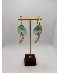 EDICIÓN LIMITADA pendientes artesanos de cristal  marino