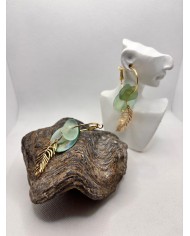 EDICIÓN LIMITADA pendientes artesanos de cristal  marino