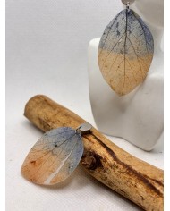 EDICIÓN LIMITADA pendientes artesanos de hoja natural