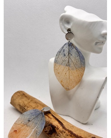 EDICIÓN LIMITADA pendientes artesanos de hoja natural