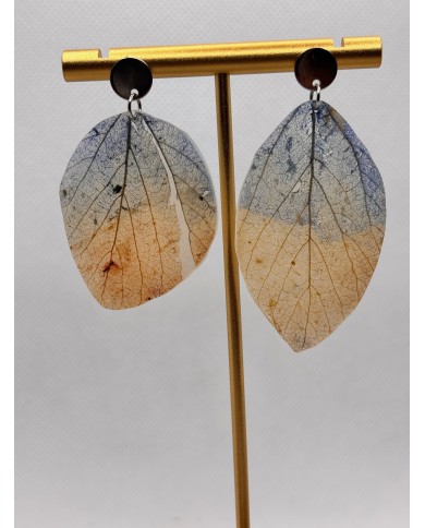 EDICIÓN LIMITADA pendientes artesanos de hoja natural