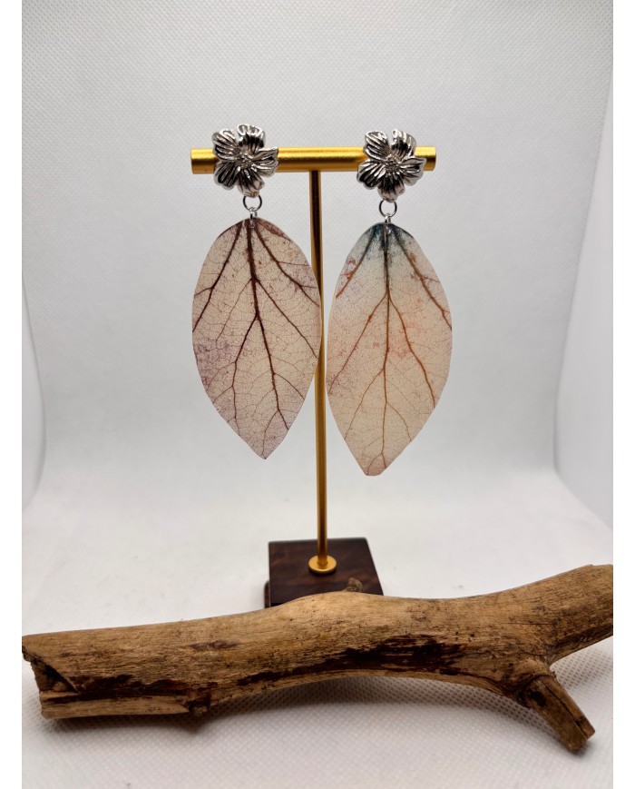 EDICIÓN LIMITADA pendientes artesanos de hoja natural