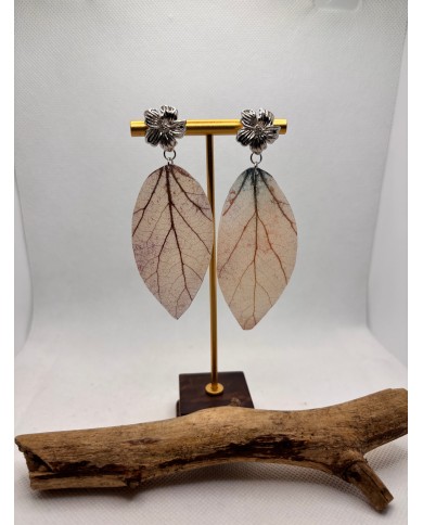 EDICIÓN LIMITADA pendientes artesanos de hoja natural
