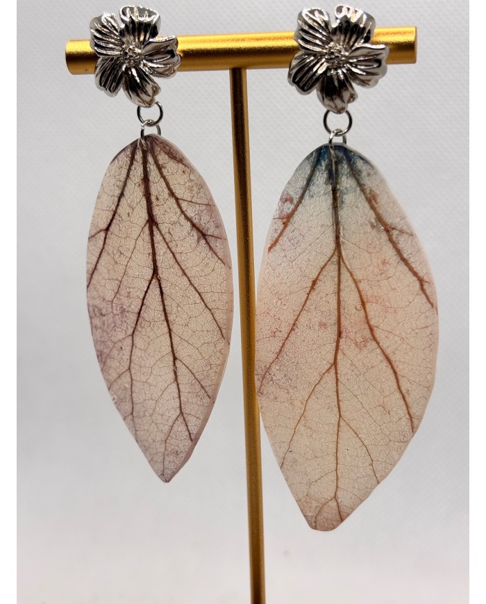 EDICIÓN LIMITADA pendientes artesanos de hoja natural