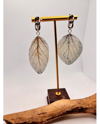 EDICIÓN LIMITADA pendientes artesanos de hoja natural