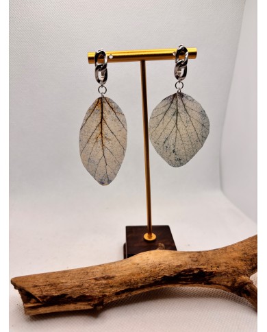 EDICIÓN LIMITADA pendientes artesanos de hoja natural