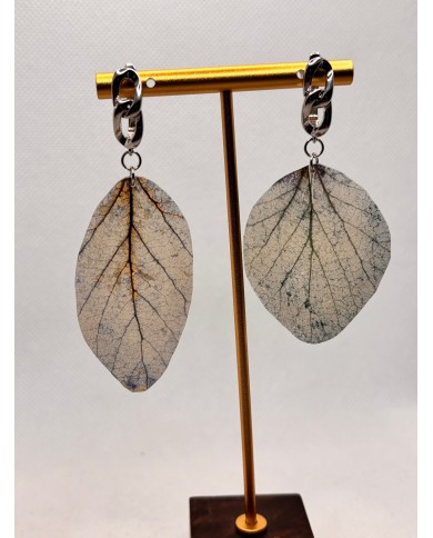 EDICIÓN LIMITADA pendientes artesanos de hoja natural