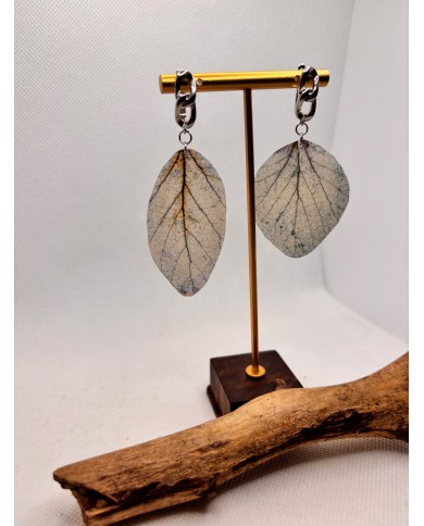 EDICIÓN LIMITADA pendientes artesanos de hoja natural