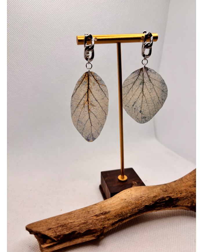 EDICIÓN LIMITADA pendientes artesanos de hoja natural