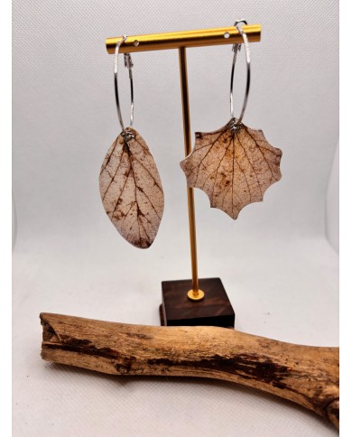 EDICIÓN LIMITADA pendientes artesanos de hoja natural