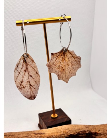 EDICIÓN LIMITADA pendientes artesanos de hoja natural