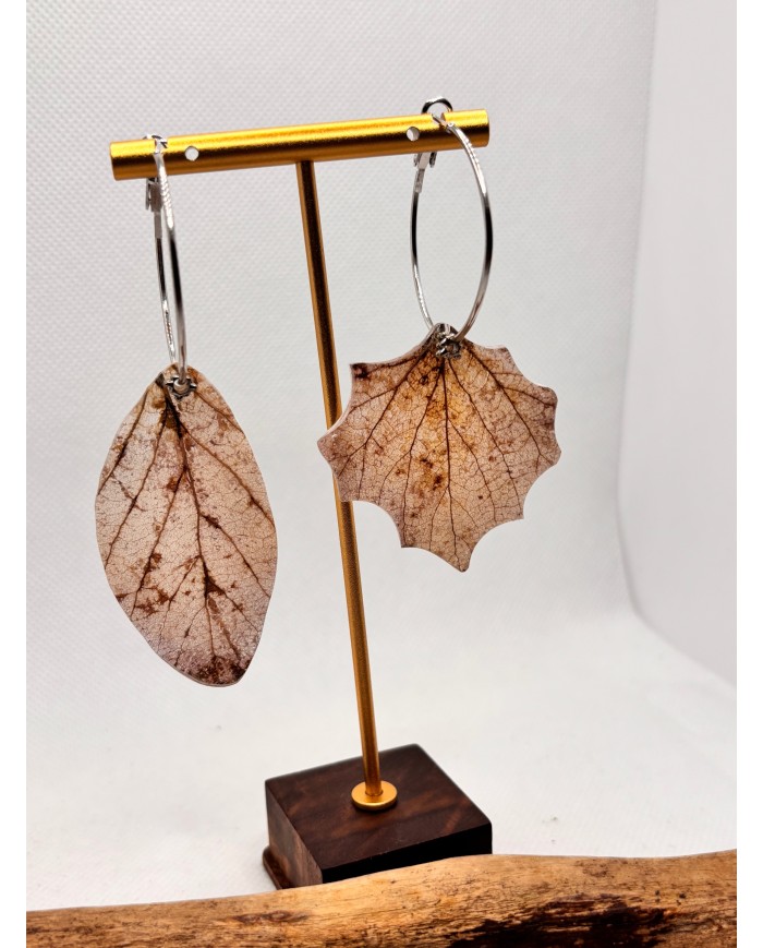 EDICIÓN LIMITADA pendientes artesanos de hoja natural