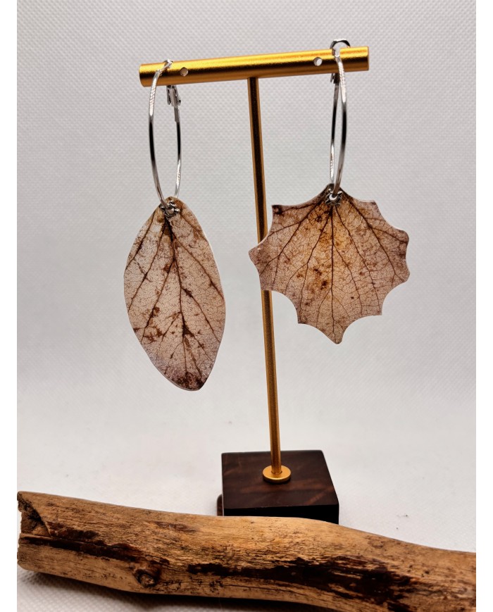 EDICIÓN LIMITADA pendientes artesanos de hoja natural