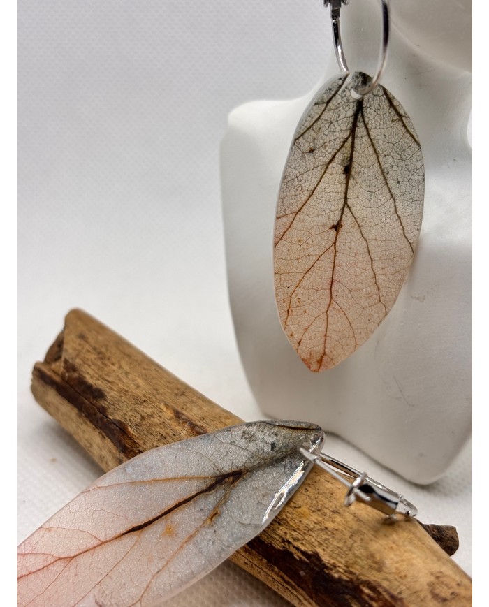 EDICIÓN LIMITADA pendientes artesanos de hoja natural